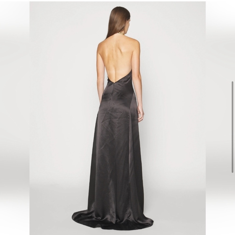 STAUD Francoise Halter Neck Chain Necklace Gown Maxi Dress Black New With Tags! - Picture 6 of 16